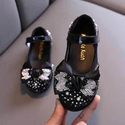 Pearl Rhinestone Thong Sandals