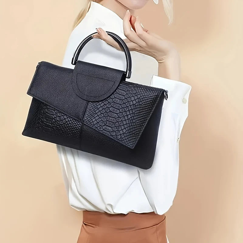Alligator Pattern Crossbody Bag