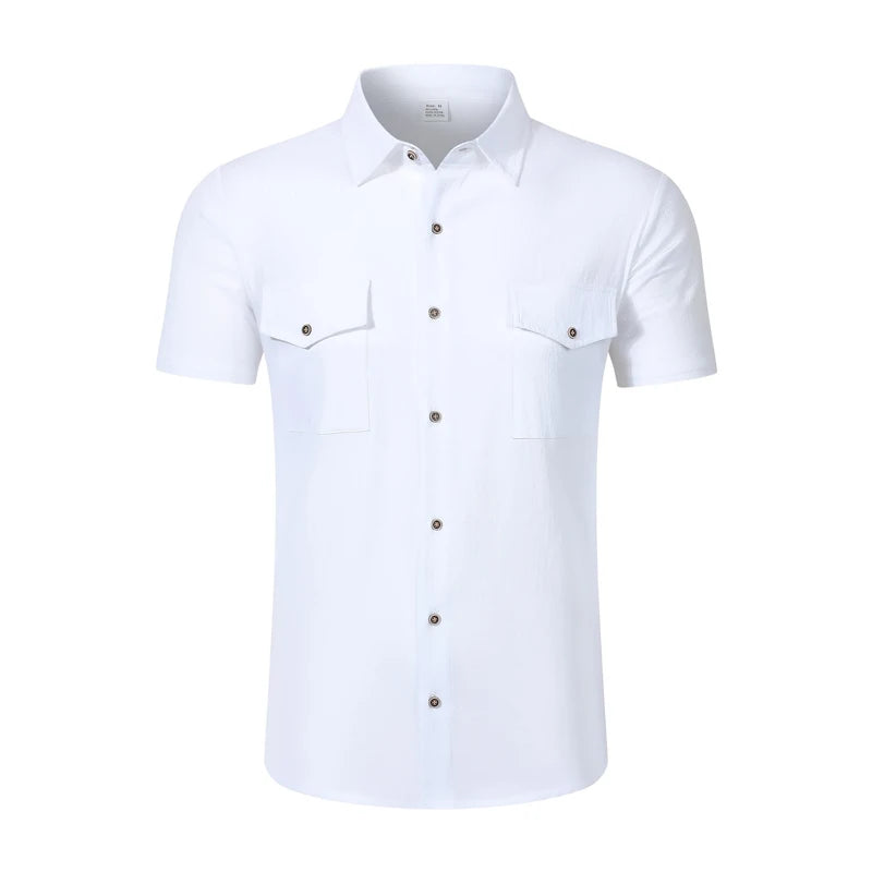 Linen Short Sleeve Summer Shirt