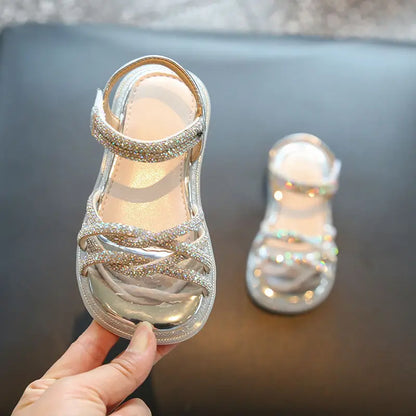 Open-Toe Hook-and-Loop Sandals