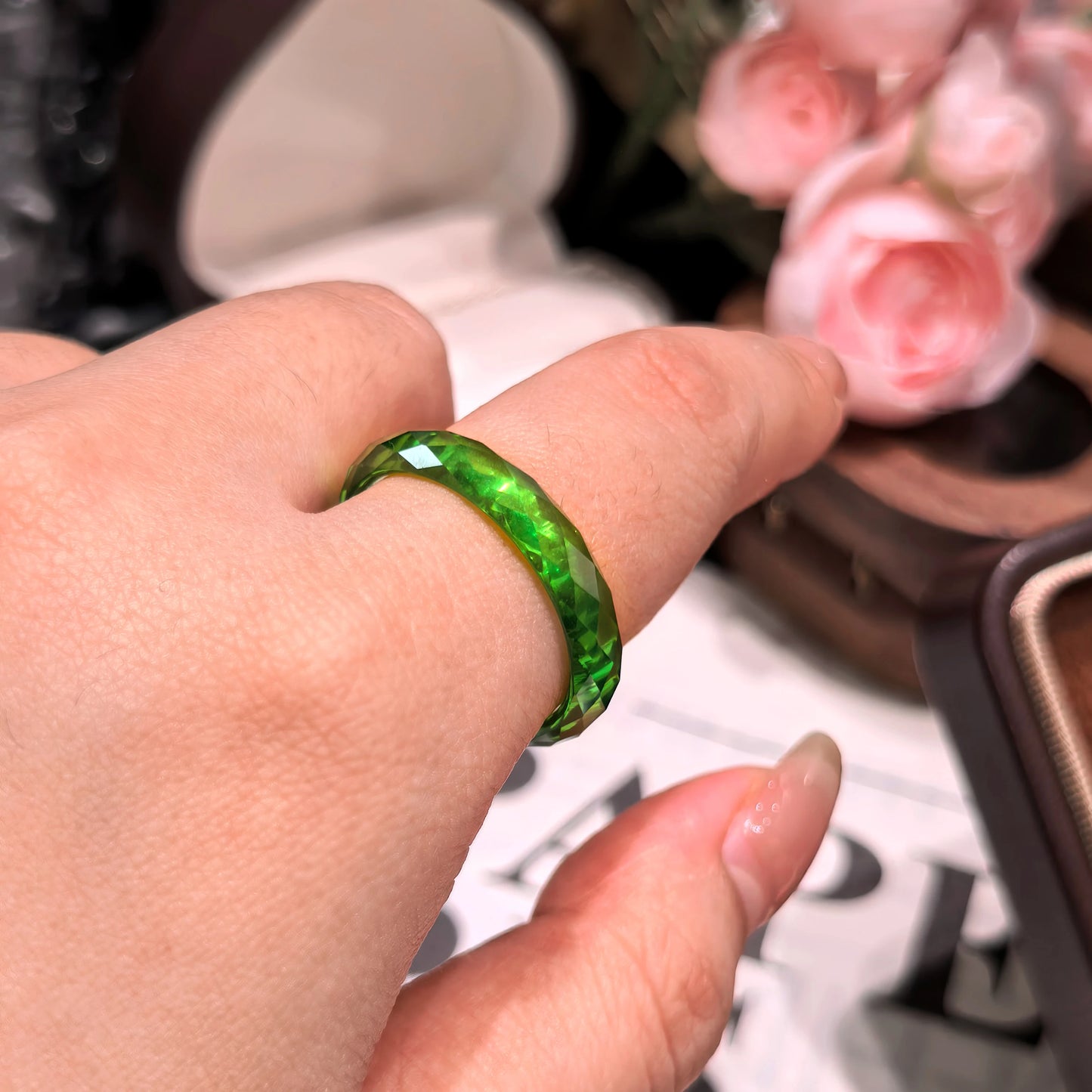 Garnet Statement Ring