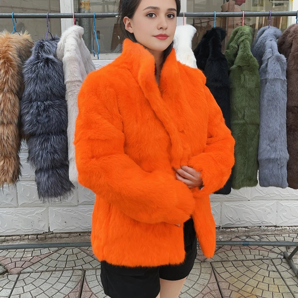 Rabbit Fur Bolero Jacket