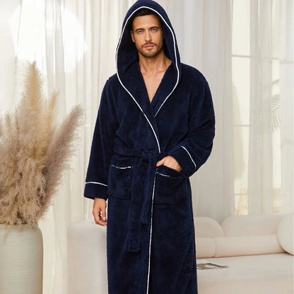 Flannel Open-Weave Sleepwear Robe