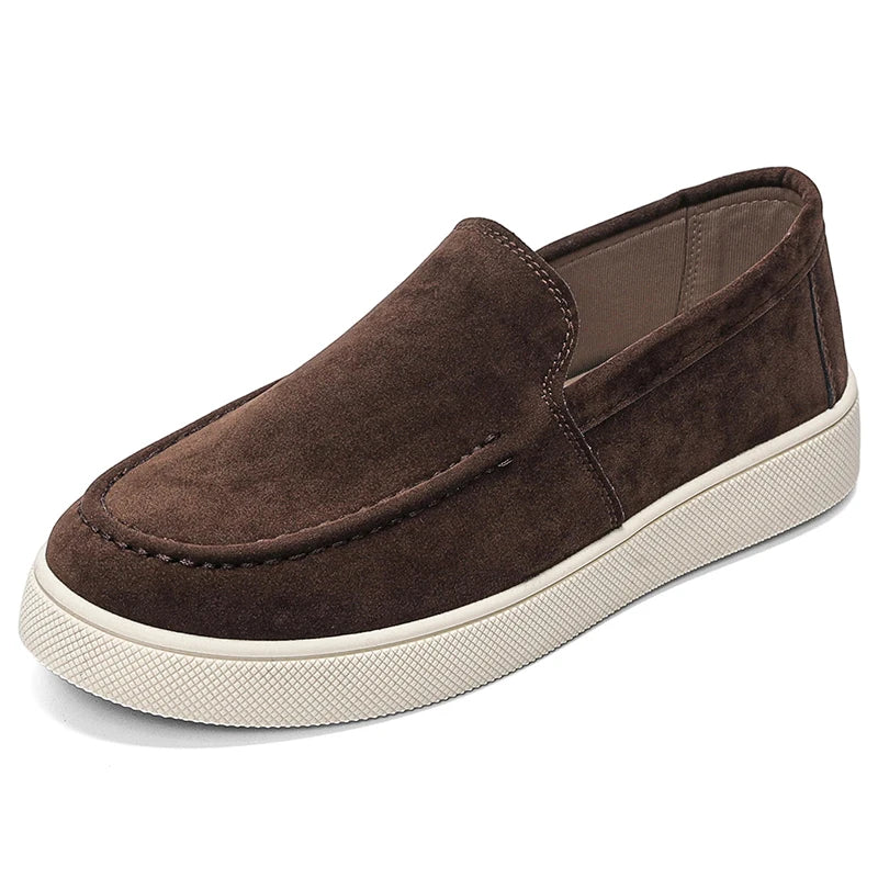 Suede Tassel Driving Loafers