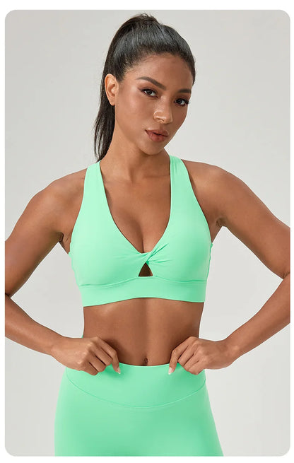 Yoga bra detachable padding quick-drying
