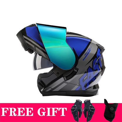 BLD-162 Double-Visor Flip-Up Helmet