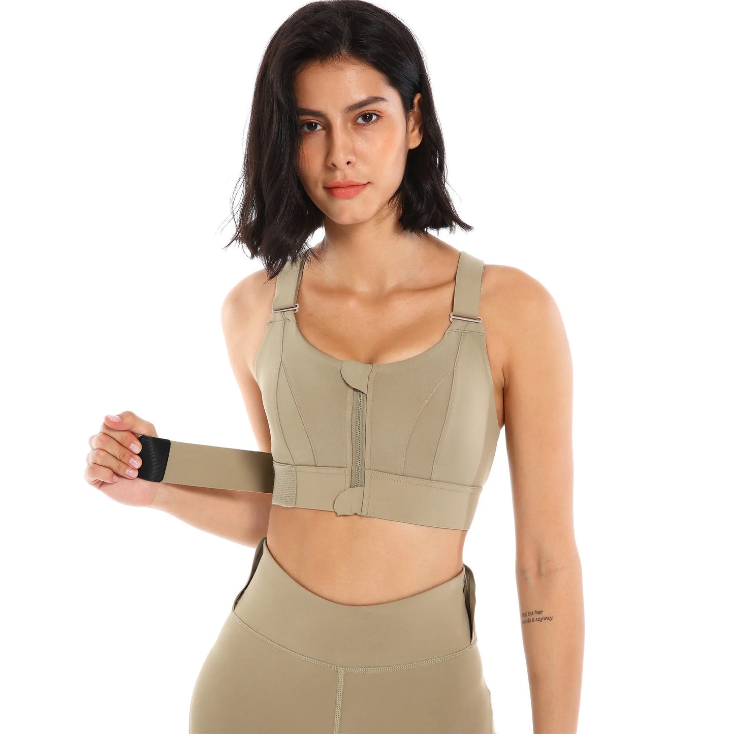 Adjustable High-Support Sports Bra