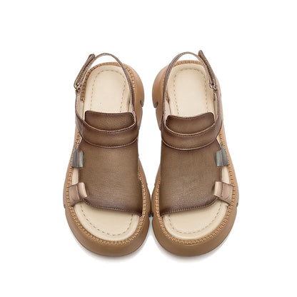 Leather Platform Sandals