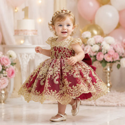 Princess Butterfly Flower Girl Dress