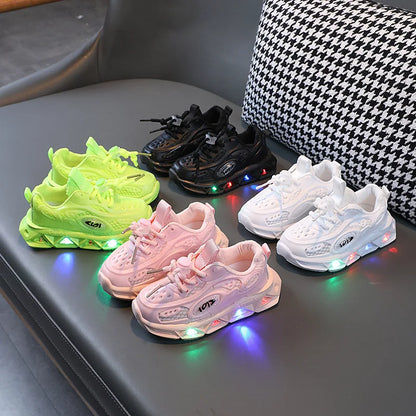 Elastic-Band Luminous Sneakers
