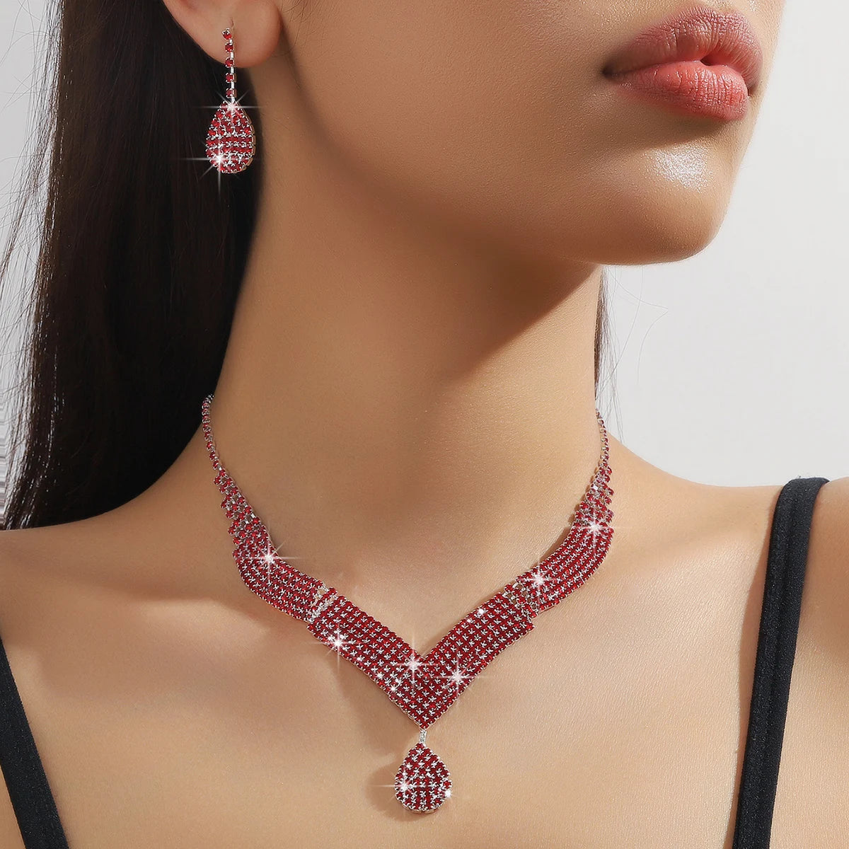 Rhinestone Jewelry Set