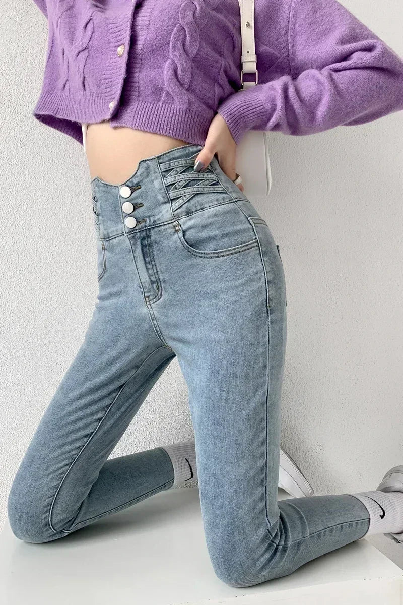 Sash Pencil Jeans