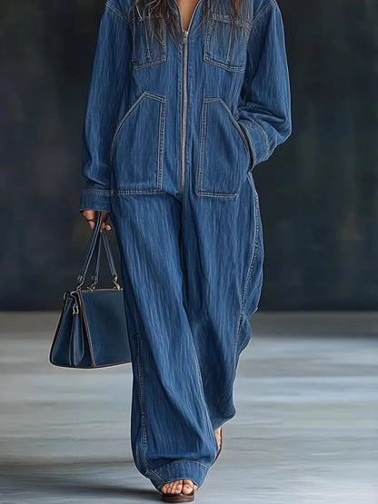 Casual Solid Jumpsuit