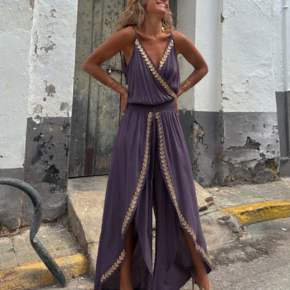 Printed Wide Jumpsuit