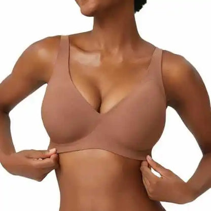 Wire-Free Seamless Leopard Print Bra