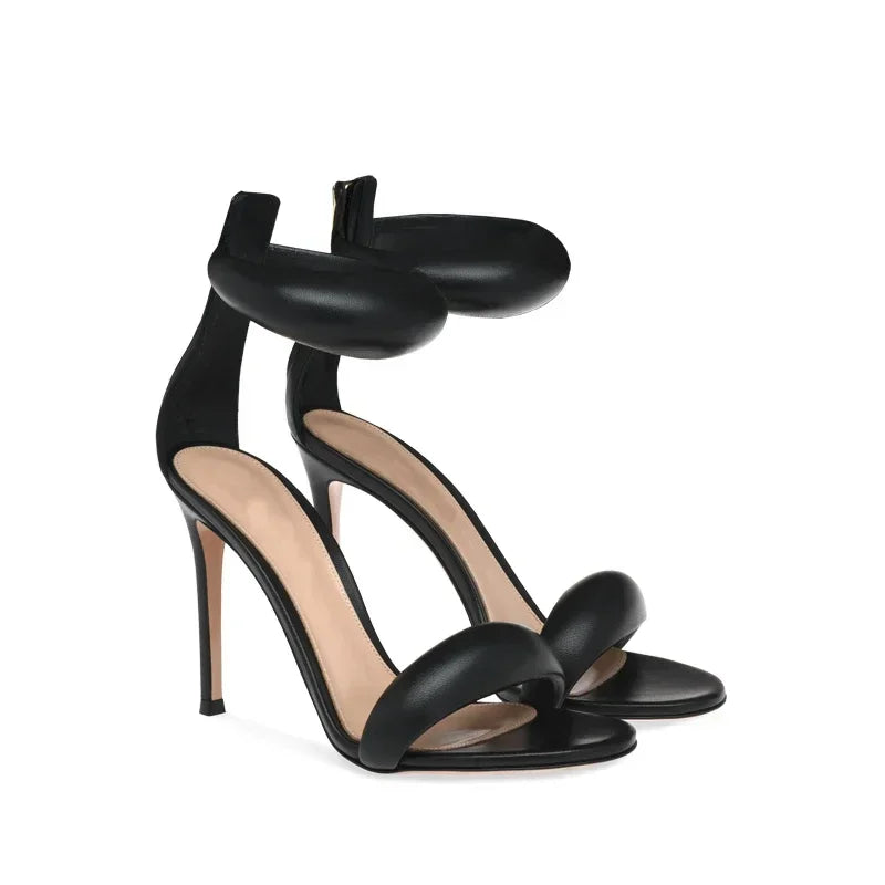 Silver Strap High Heels