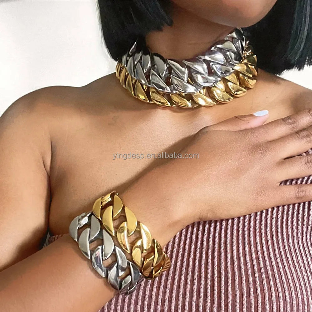 Stainless Steel Vintage K Necklace Party