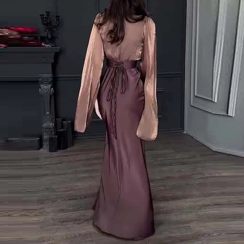 Vintage Satin Banquet Dress