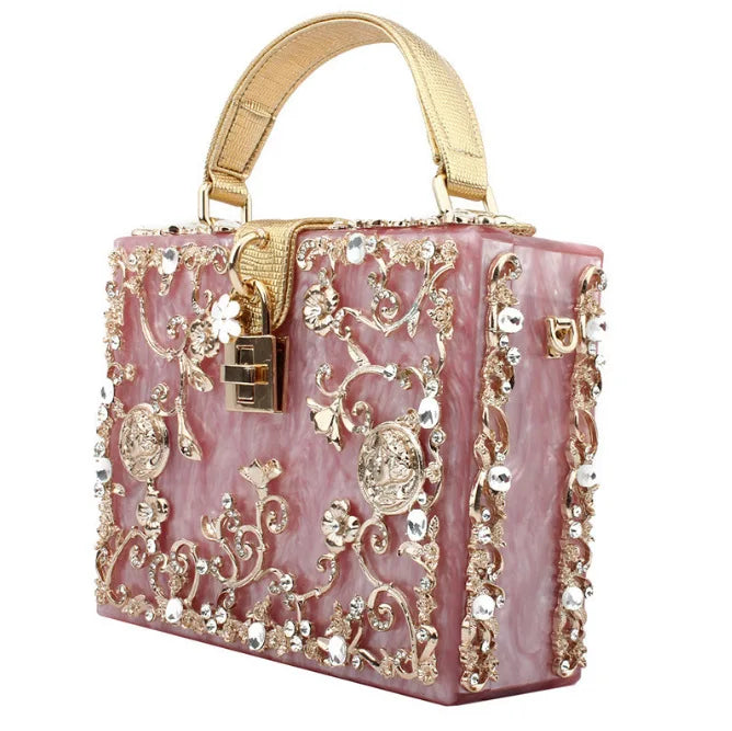 Beaded Sequined Evening Clutch