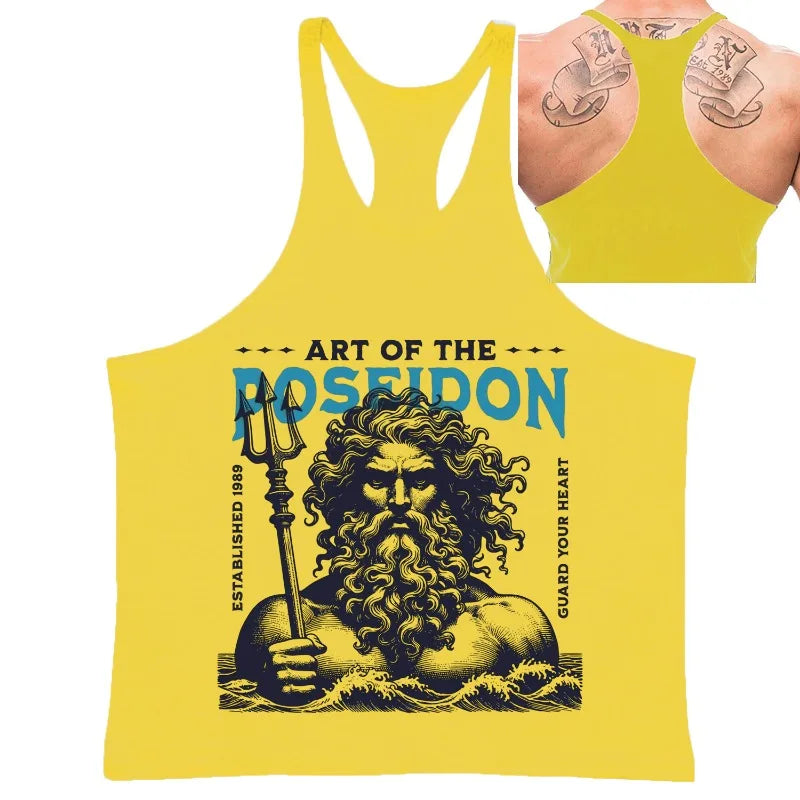 Poseidon Art Graphic Stringer Vest