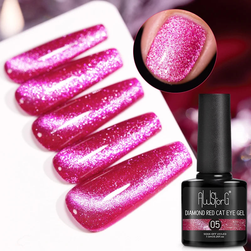 Pink Cat Eye Gel Polish