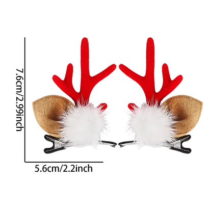 Christmas Antler Hair Clips