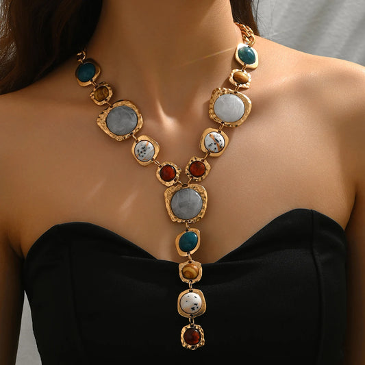 Vintage Y-Shaped Long Necklace