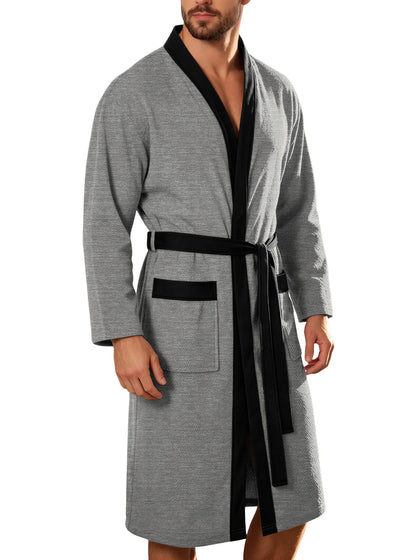 Terry Cloth Belted Bathrobe