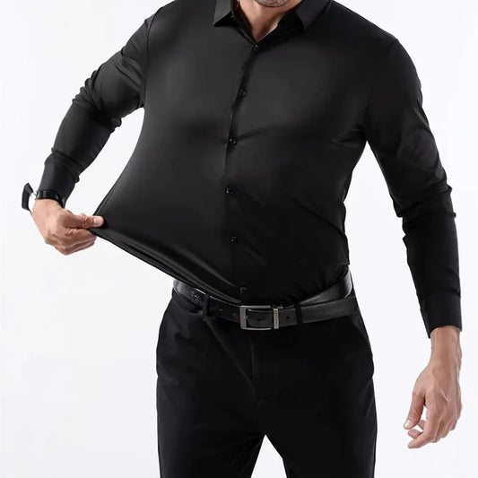 Elegant Square Collar Dress Shirt