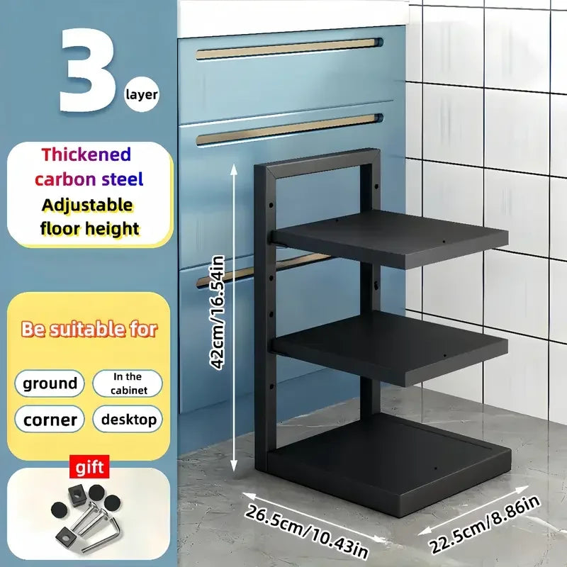 Steel Reusable Organzier Kitchen Adjustable
