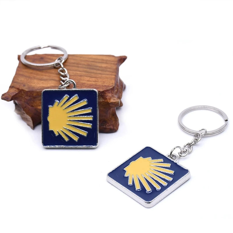 Geometric Square Santiago Enamel Shell
