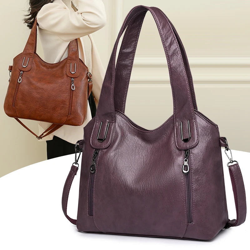 Retro Leather Shoulder Bag