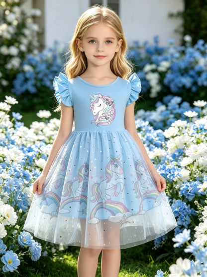 Unicorn Cartoon Dress