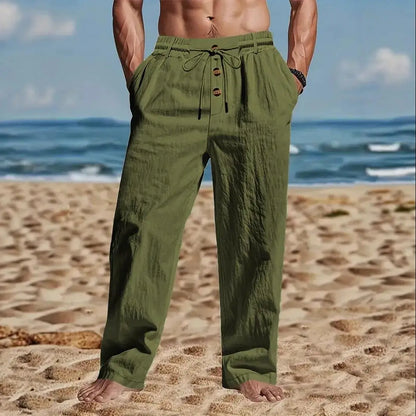 Cotton linen casual breathable Trouser