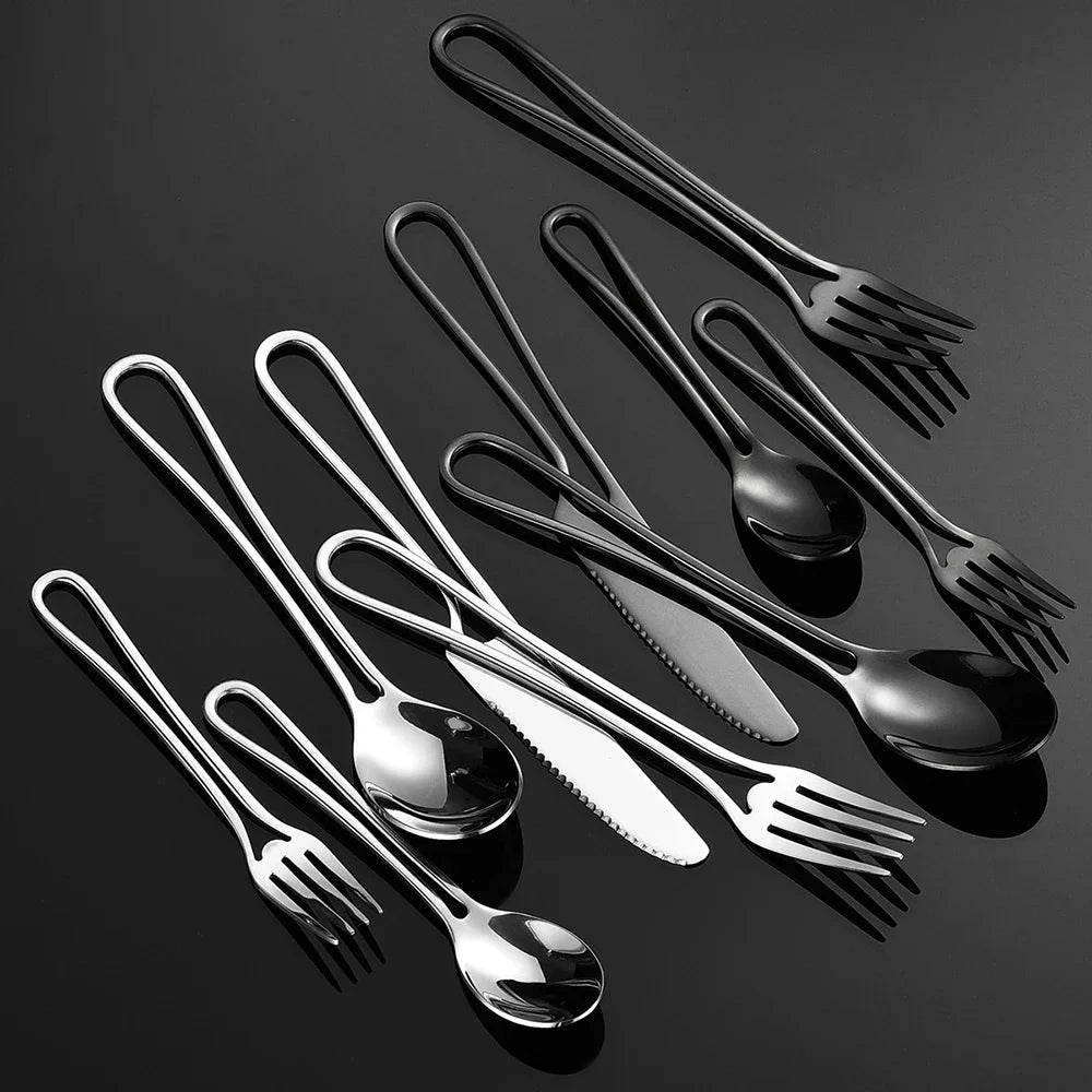 Metal Western Solid Dinnerware Set