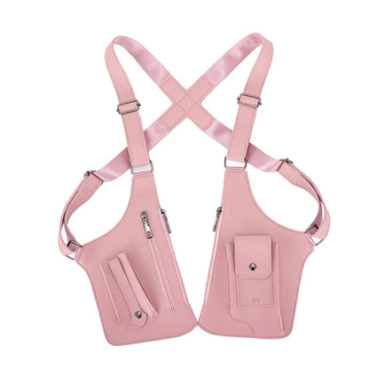 Anti-Theft PU Leather Chest Bag