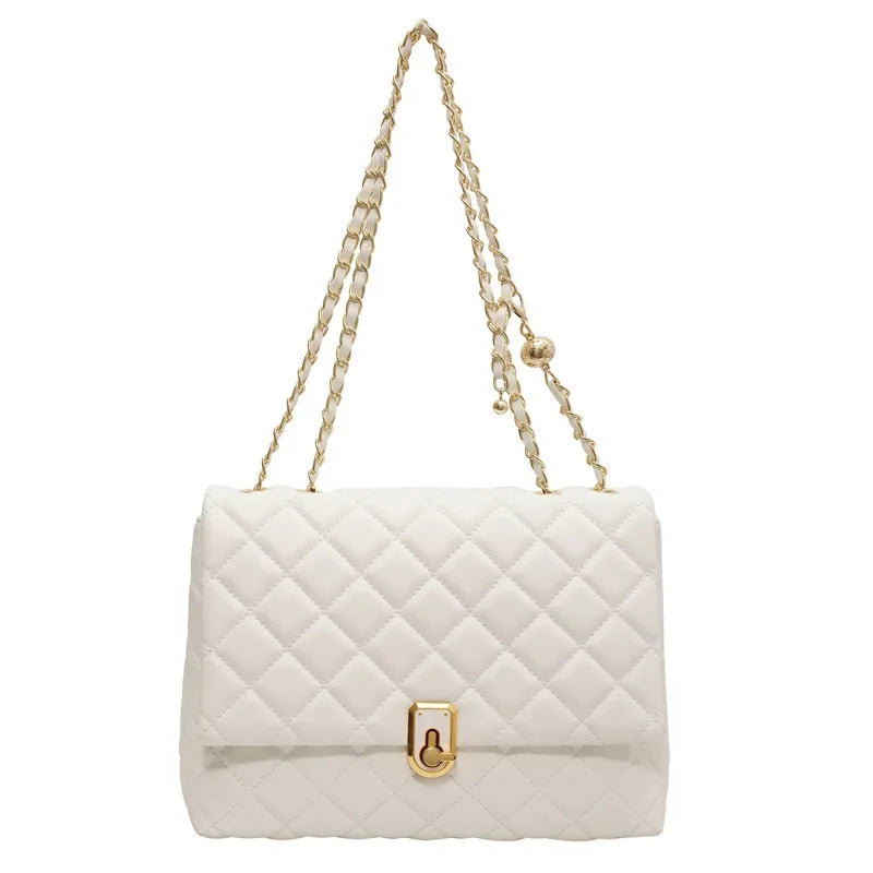 Diamond Pattern Shoulder Bag