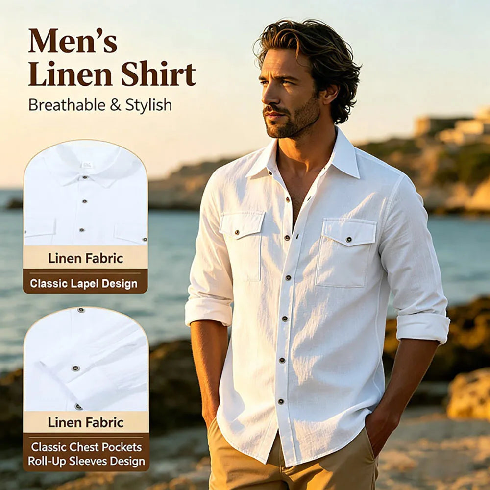 Linen Blend Casual Shirt