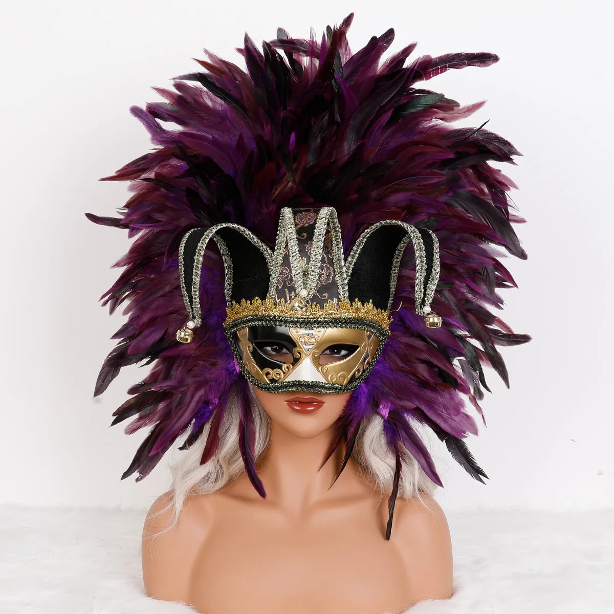 Feather Masquerade Party Mask