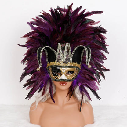 Feather Masquerade Party Mask
