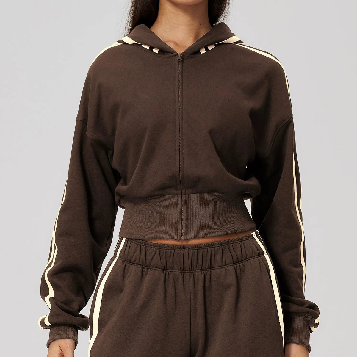 Thickened Hooded Zip Jacket
