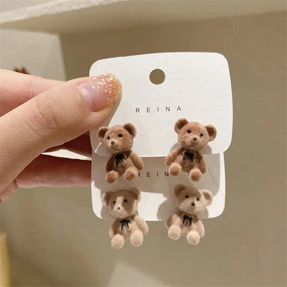 Plush Rabbit Stud Earrings