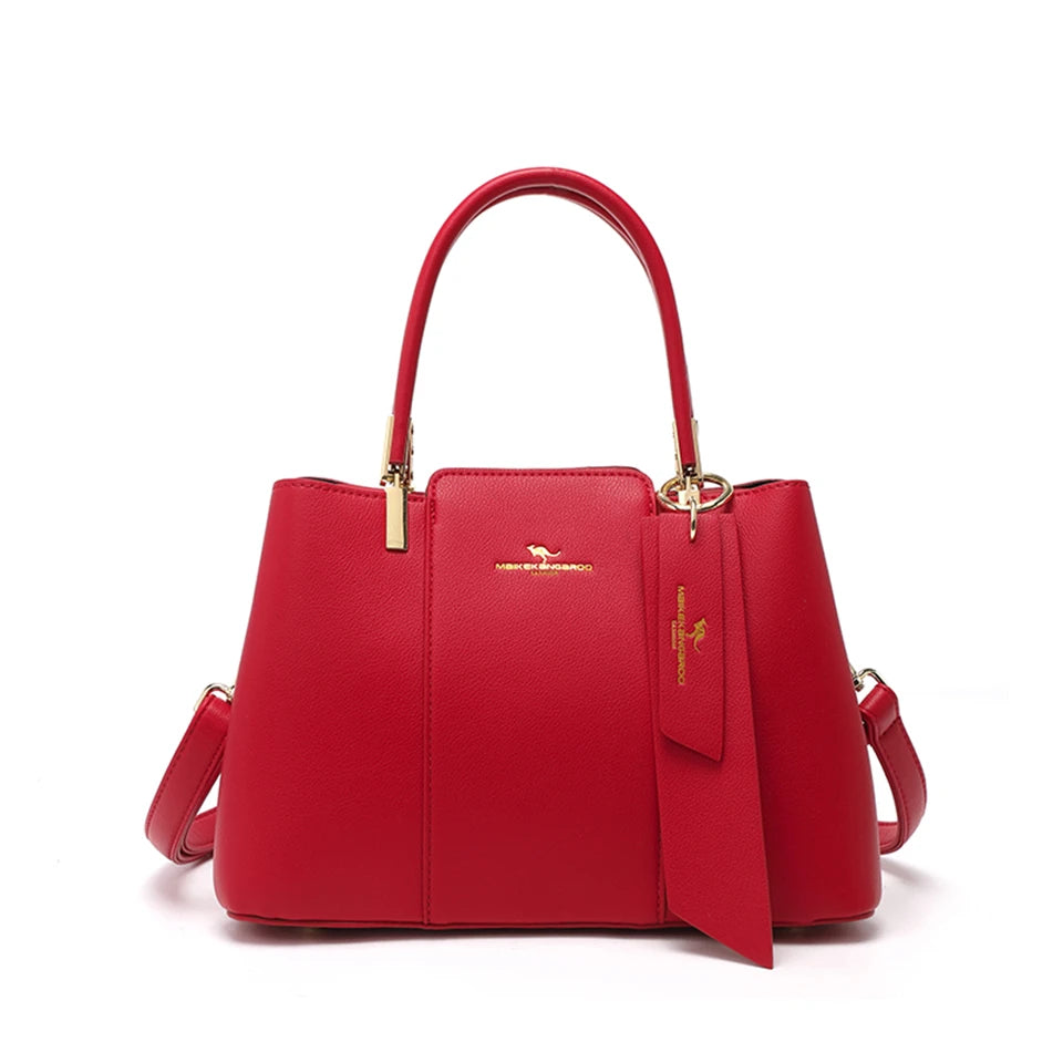 Microfiber Leather Crossbody Tote
