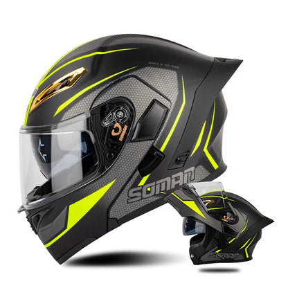 Quick-Release Dual-Lens Modular Helmet
