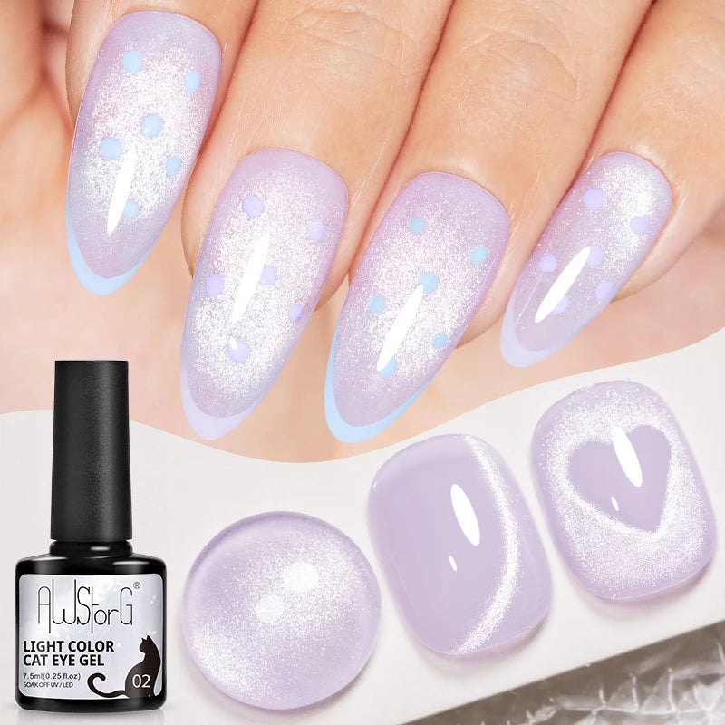 Pink Cat Eye Gel Polish