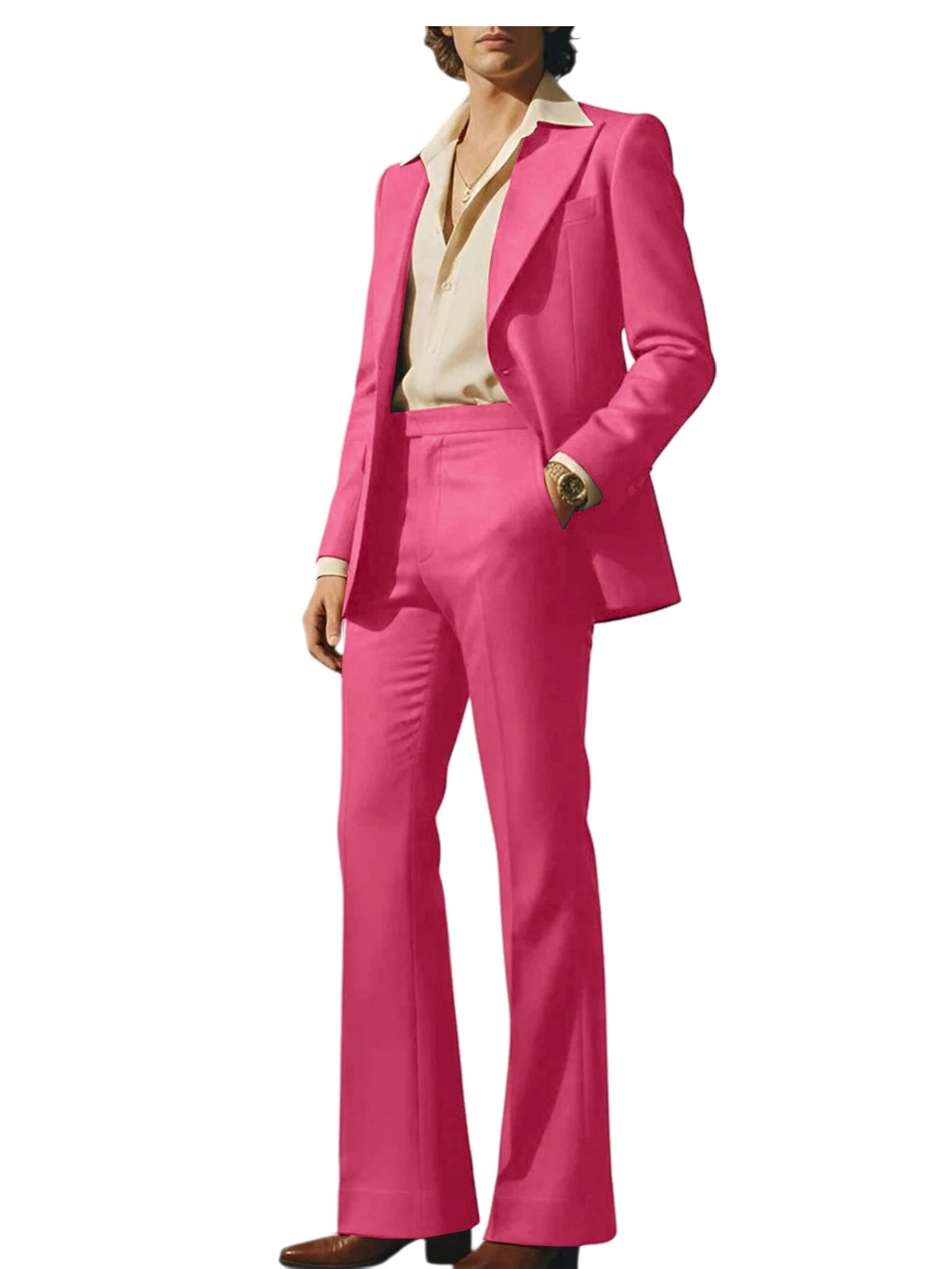 Slim Fit Peak Lapel Suit