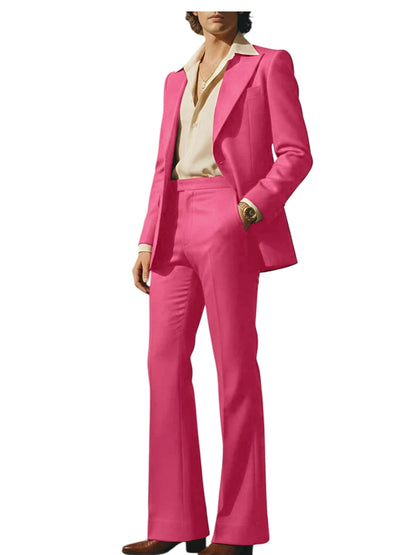 Slim Fit Peak Lapel Suit