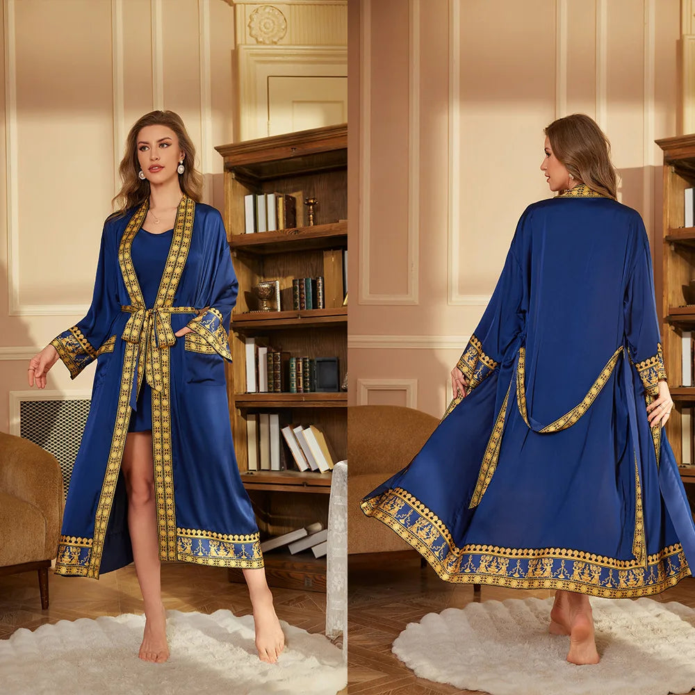 Printed Autumn Mid Robe