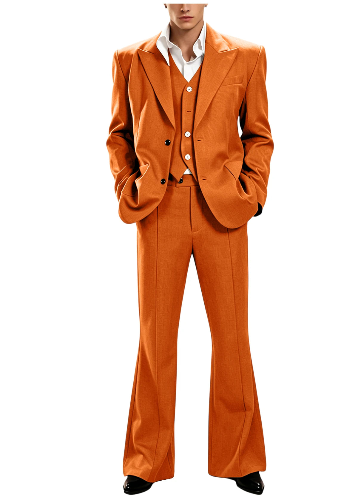 Vintage Peak Lapel Slim Suit