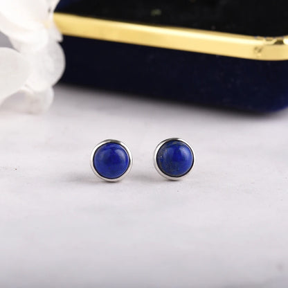 Lapis Stud Earrings